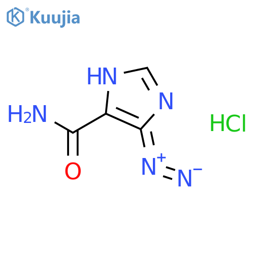 4H-Imidazole-4-diazonium,5-(aminocarbonyl)-, chloride (1:1) structure