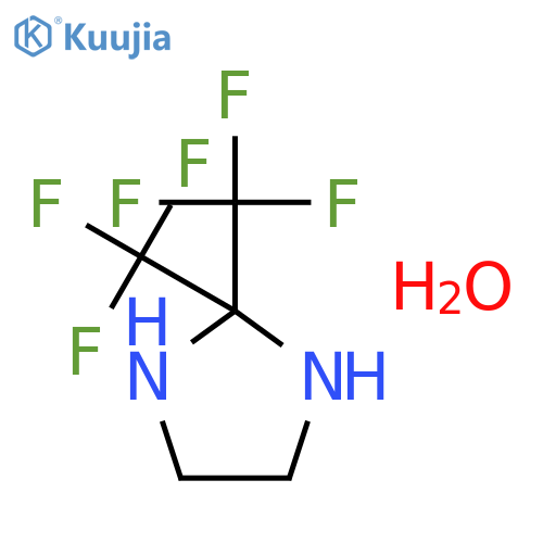 Imidazolidine,2,2-bis(trifluoromethyl)-, hydrate (1:1) structure