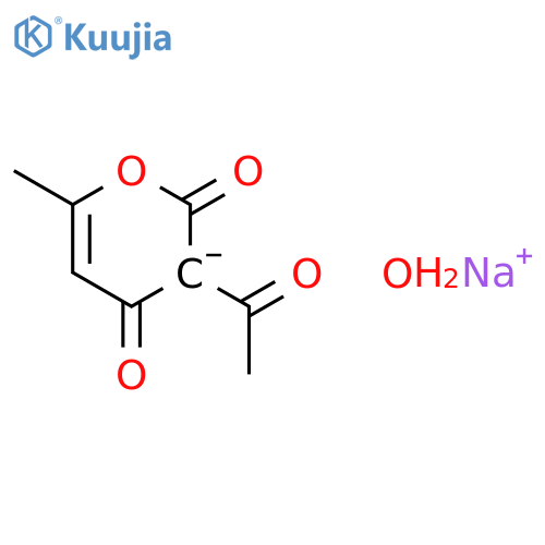 3-Acetyl-4-hydroxy-6-methylpyran-2-one;sodium structure