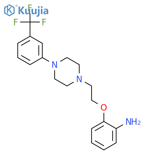 BENZENAMINE, 2-[2-[4-[3-(TRIFLUOROMETHYL)PHENYL]-1-PIPERAZINYL]ETHOXY]- structure