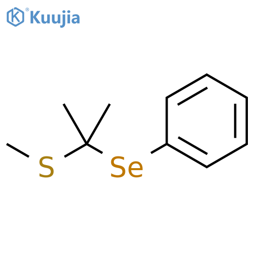 Benzene, [[1-methyl-1-(methylthio)ethyl]seleno]- structure