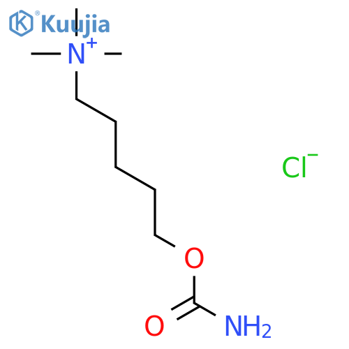 1-Pentanaminium,5-[(aminocarbonyl)oxy]-N,N,N-trimethyl-, chloride (1:1) structure