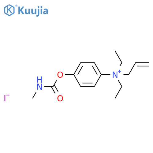 Benzenaminium,N,N-diethyl-4-[[(methylamino)carbonyl]oxy]-N-2-propen-1-yl-, iodide (1:1) structure