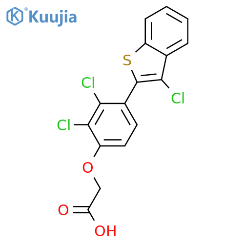 Acetic acid,2-[2,3-dichloro-4-(3-chlorobenzo[b]thien-2-yl)phenoxy]- structure