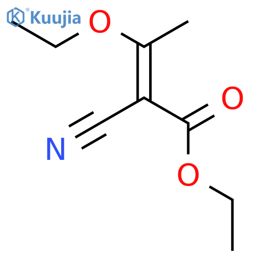 Ethyl 2-cyano-3-ethoxybut-2-enoate structure