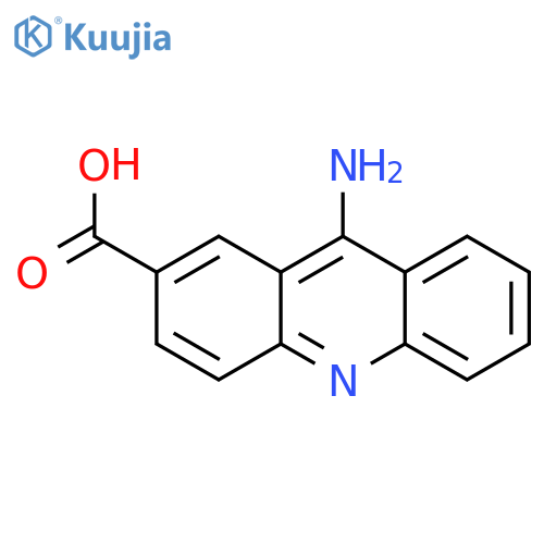2-Acridinecarboxylicacid, 9-amino- structure