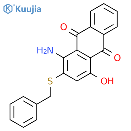 9,10-Anthracenedione,1-amino-4-hydroxy-2-[(phenylmethyl)thio]- structure