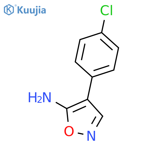 4-(4-chlorophenyl)-1,2-oxazol-5-amine structure