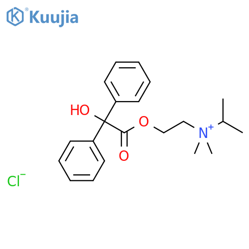 2-Propanaminium,N-[2-[(2-hydroxy-2,2-diphenylacetyl)oxy]ethyl]-N,N-dimethyl-, chloride (1:1) structure
