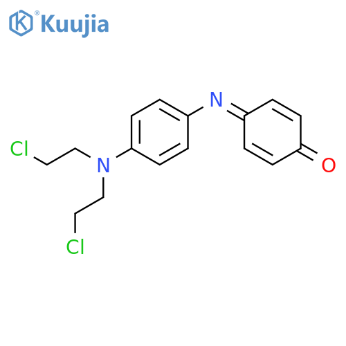 2,5-Cyclohexadien-1-one,4-[[4-[bis(2-chloroethyl)amino]phenyl]imino]- structure