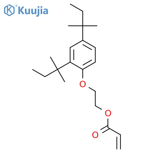 2-Propenoic acid,2-[2,4-bis(1,1-dimethylpropyl)phenoxy]ethyl ester structure