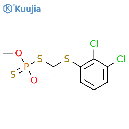 Phosphorodithioic acid,S-[[(2,3-dichlorophenyl)thio]methyl] O,O-dimethyl ester structure