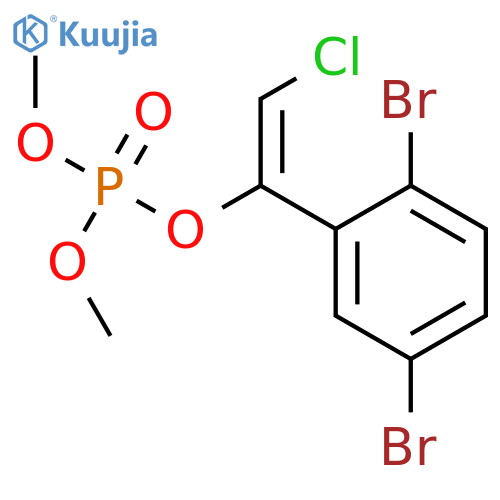 Phosphoric acid,2-chloro-1-(2,5-dibromophenyl)ethenyl dimethyl ester structure