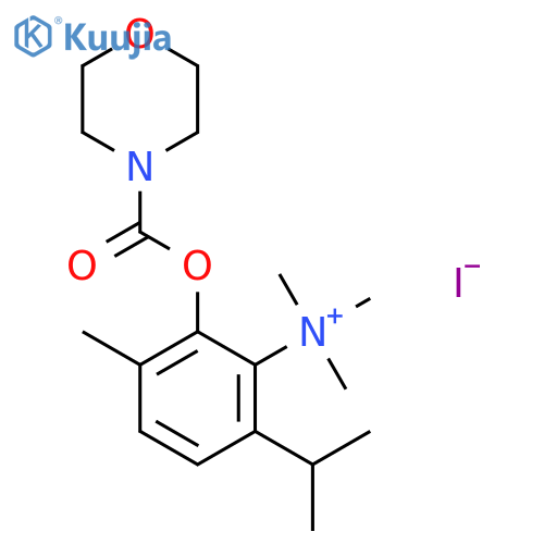 Benzenaminium,N,N,N,5-tetramethyl-2-(1-methylethyl)-4-[(4-morpholinylcarbonyl)oxy]-, iodide(1:1) structure