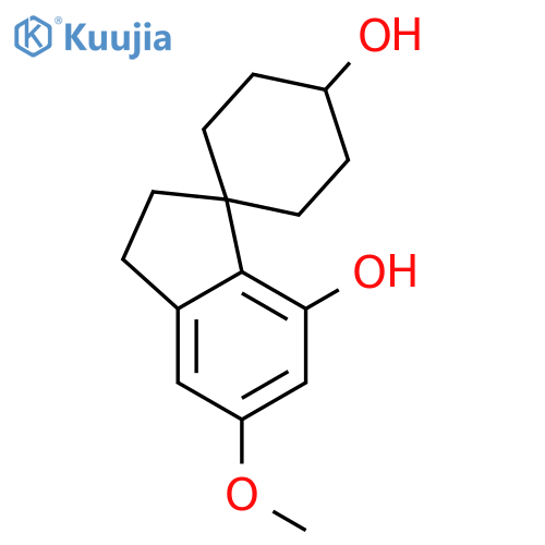 Spiro[cyclohexane-1,1'-[1H]indene]-4,7'-diol,2',3'-dihydro-5'-methoxy-, cis- structure