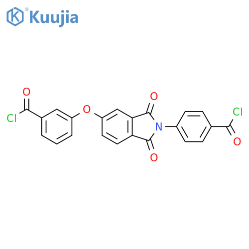 Benzoyl chloride,3-[[2-[4-(chlorocarbonyl)phenyl]-2,3-dihydro-1,3-dioxo-1H-isoindol-5-yl]oxy]- structure