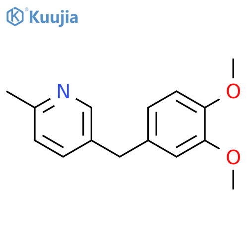 PYRIDINE, 5-[(3,4-DIMETHOXYPHENYL)METHYL]-2-METHYL- structure