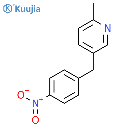 Pyridine, 2-methyl-5-[(4-nitrophenyl)methyl]- structure