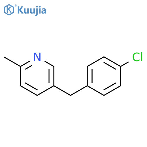 PYRIDINE, 5-[(4-CHLOROPHENYL)METHYL]-2-METHYL- structure