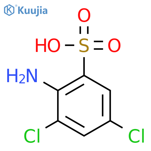 2-amino-3,5-dichlorobenzene-1-sulfonic acid structure