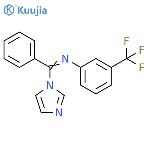 1H-Imidazole, 1-[phenyl[[3-(trifluoromethyl)phenyl]imino]methyl]- structure