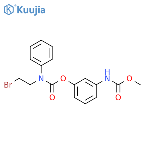 Carbamic acid, (2-bromoethyl)phenyl-,3-[(methoxycarbonyl)amino]phenyl ester structure
