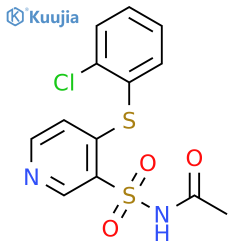 Acetamide, N-[[4-[(2-chlorophenyl)thio]-3-pyridinyl]sulfonyl]- structure