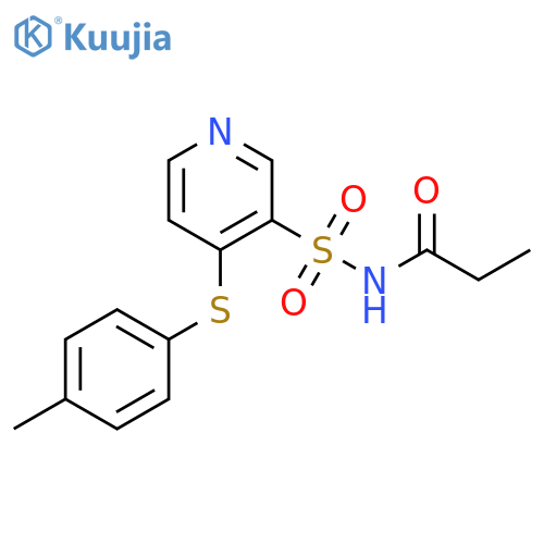 Propanamide, N-[[4-[(4-methylphenyl)thio]-3-pyridinyl]sulfonyl]- structure