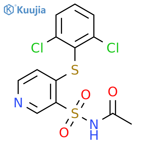 Acetamide, N-[[4-[(2,6-dichlorophenyl)thio]-3-pyridinyl]sulfonyl]- structure