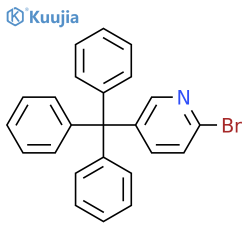 Pyridine, 2-bromo-5-(triphenylmethyl)- structure