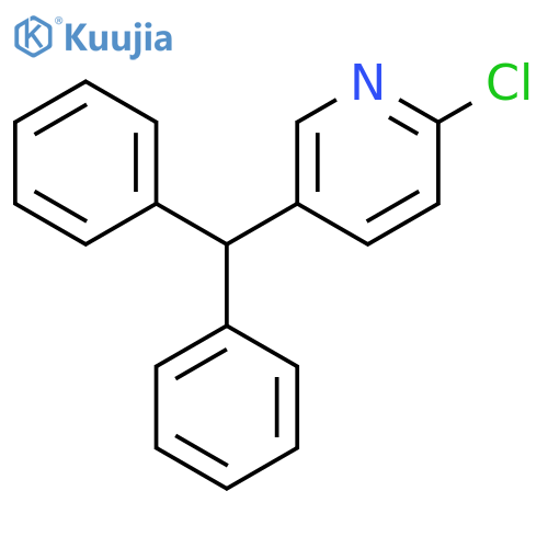 Pyridine, 2-chloro-5-(diphenylmethyl)- structure