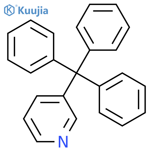 Pyridine, 3-(triphenylmethyl)- structure