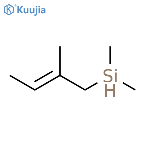 Silane, dimethyl(2-methyl-2-butenyl)- structure