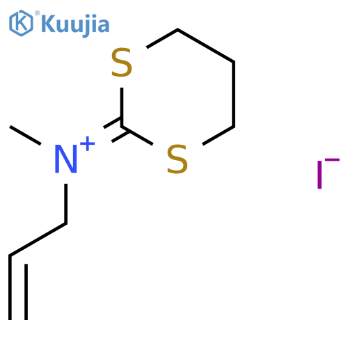 2-Propen-1-aminium, N-1,3-dithian-2-ylidene-N-methyl-, iodide structure
