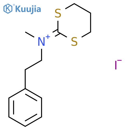 Benzeneethanaminium, N-1,3-dithian-2-ylidene-N-methyl-, iodide structure