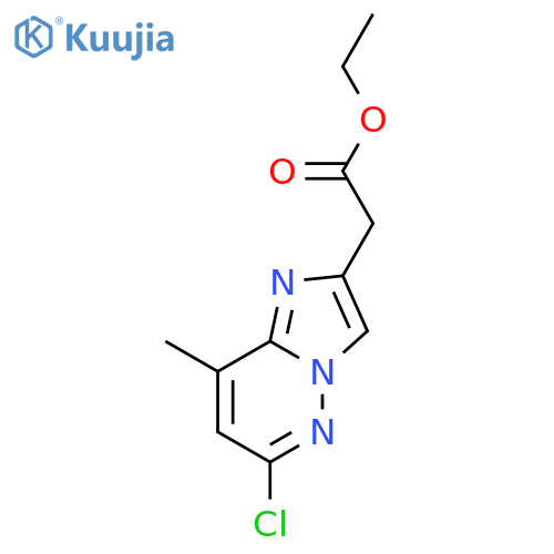Imidazo[1,2-b]pyridazine-2-acetic acid, 6-chloro-8-methyl-, ethyl ester structure