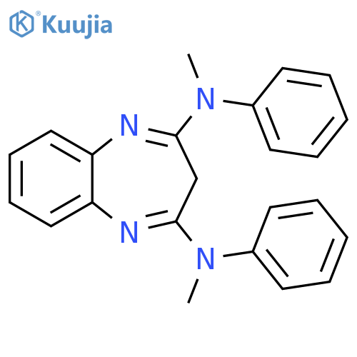 3H-1,5-Benzodiazepine-2,4-diamine, N,N'-dimethyl-N,N'-diphenyl- structure