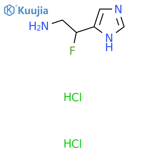 2-fluoro-2-(1H-imidazol-4-yl)ethan-1-amine dihydrochloride structure