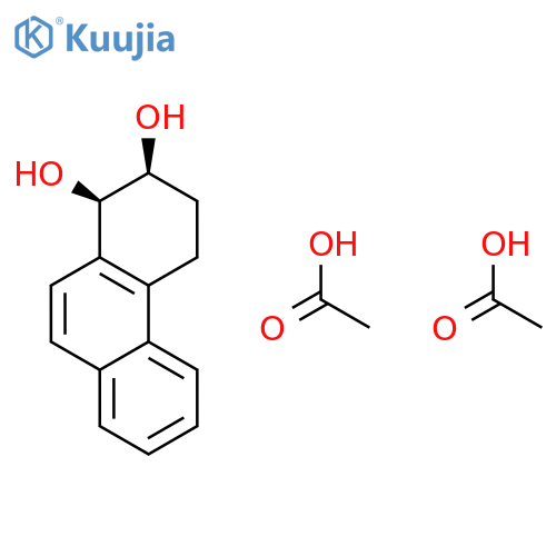 1,2-Phenanthrenediol, 1,2,3,4-tetrahydro-, diacetate, (1R-cis)- structure