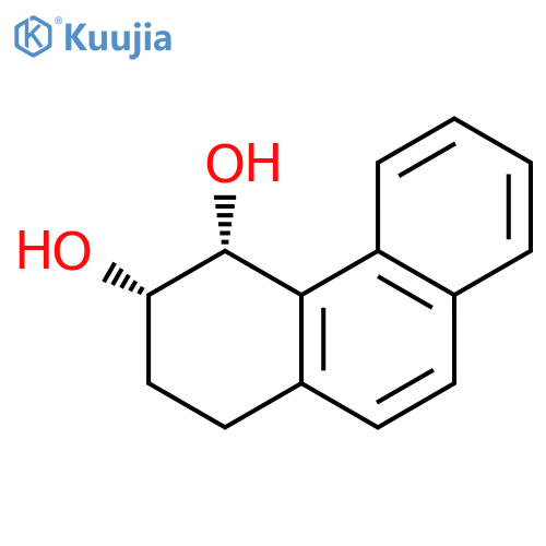 3,4-Phenanthrenediol, 1,2,3,4-tetrahydro-, (3S-cis)- structure