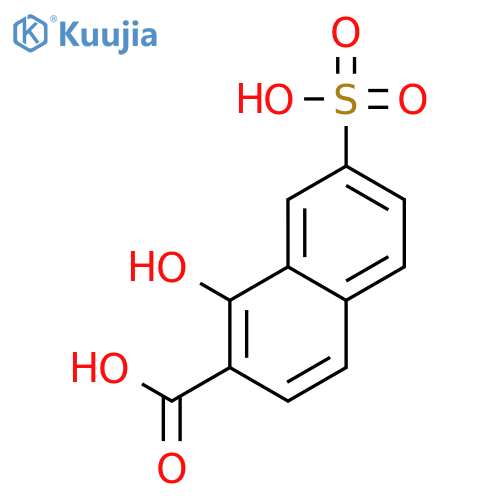 2-Naphthalenecarboxylicacid, 1-hydroxy-7-sulfo- structure