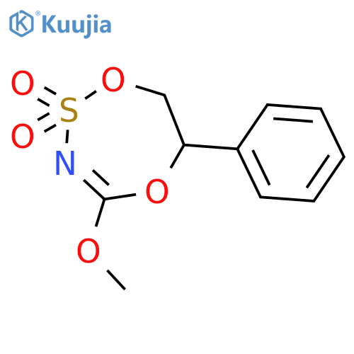 1,5,2,3-DIOXATHIAZEPINE, 6,7-DIHYDRO-4-METHOXY-6-PHENYL-, 2,2-DIOXIDE structure
