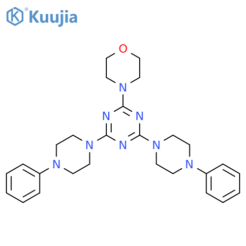 1,3,5-TRIAZINE, 2-(4-MORPHOLINYL)-4,6-BIS(4-PHENYL-1-PIPERAZINYL)- structure