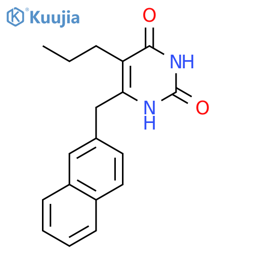 2,4(1H,3H)-PYRIMIDINEDIONE, 6-(2-NAPHTHALENYLMETHYL)-5-PROPYL- structure