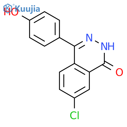 1(2H)-PHTHALAZINONE, 7-CHLORO-4-(4-HYDROXYPHENYL)- structure