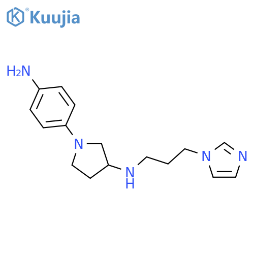 1H-Imidazole-1-propanamine, N-[1-(4-aminophenyl)-3-pyrrolidinyl]- structure