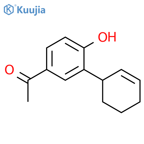 Ethanone, 1-[3-(2-cyclohexen-1-yl)-4-hydroxyphenyl]- structure