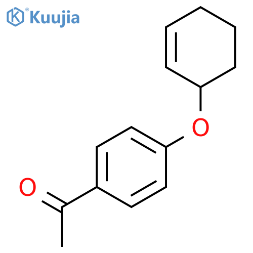 Ethanone, 1-[4-(2-cyclohexen-1-yloxy)phenyl]- structure
