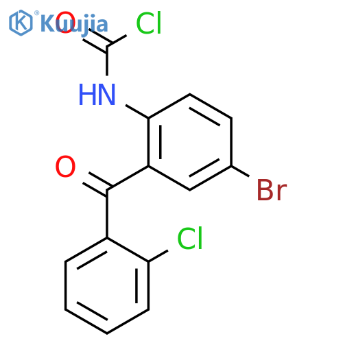 Carbamic chloride, [4-bromo-2-(2-chlorobenzoyl)phenyl]- structure