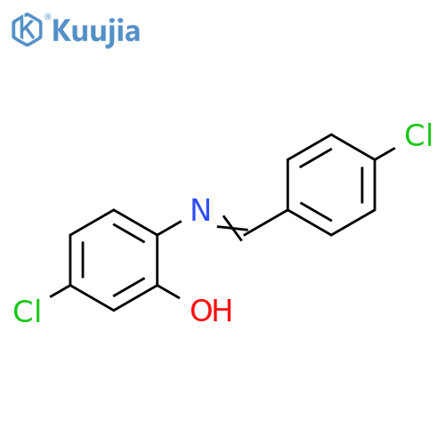 Phenol, 5-chloro-2-[[(4-chlorophenyl)methylene]amino]- structure